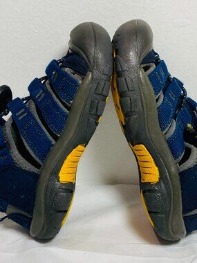 Kids Sz 10 KEEN Newport H2 Waterproof Sandals Blue/Gray VGUC